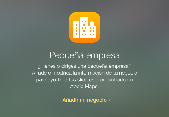 Añade mi negocio Apple Maps